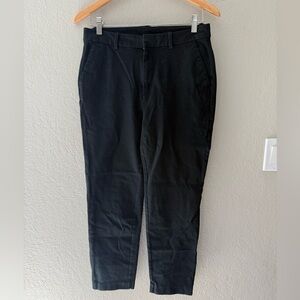GAP Black Stretch Cotton Slim Ankle Pants Size 10